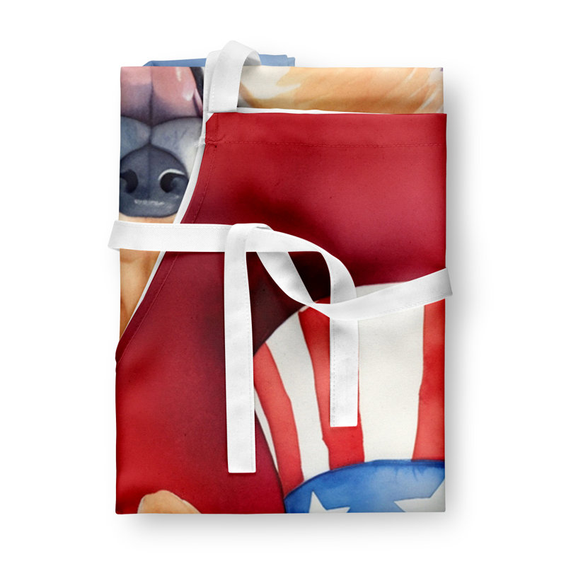Patriotic American Apron, Finnish Spitz