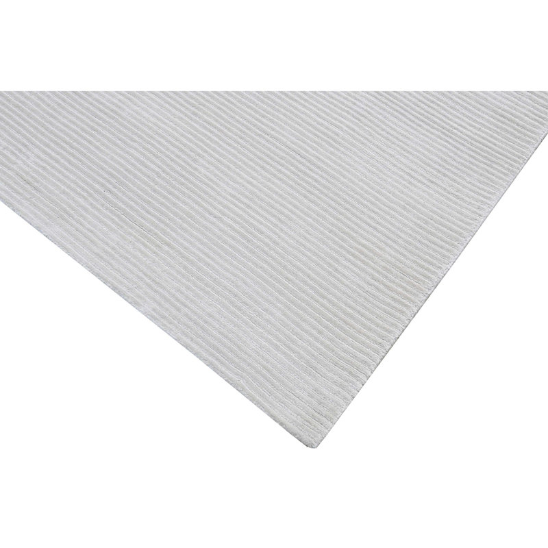 Silk Area Rug in White, Rectangle 10' x 14'