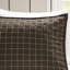 Ensemble de courtepointe 3 pièces très grand / très grand, noir / brun, réversible avec tissu en microfibre et fermeture à glissière-129948257-129948259