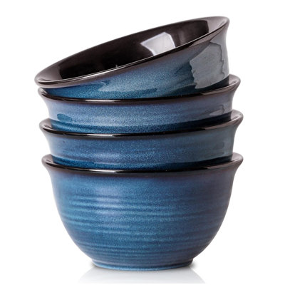 40 Oz Ceramic Soup Bowls Set of 4, Large Cereal Bowls for Kitchen, Dishwasher Microwave Safe