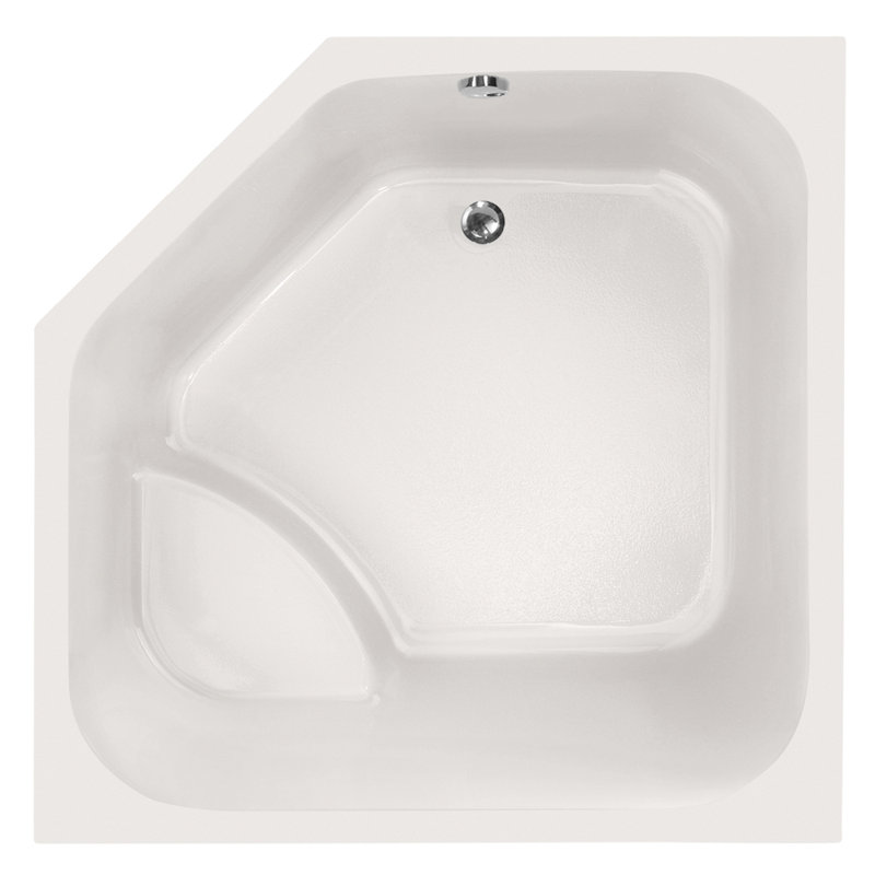 Katarina 69'' L Soaking Bathtub, Bone, Matte Black