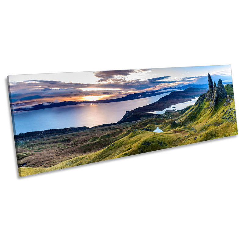 The Storr Isle Of Skye - Wrapped Canvas Panoramic Print, 40.64cm H x 121.92cm W