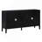 Sideboard Retro Door With Circular Groove Design Round Metal Door Handle For Entrance, Dining Room, Living Room-1604838195