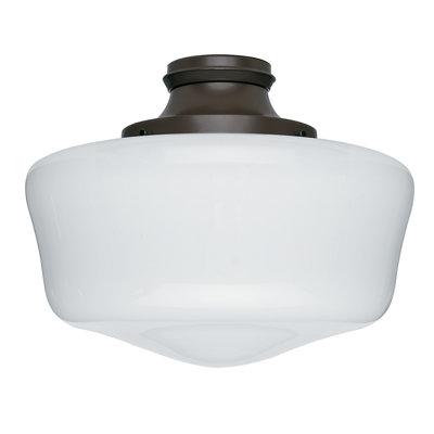 1-Light Ceiling Fan Schoolhouse Light Kit