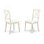 Ensemble de coin repas 3 pièces pour petits espaces comprenant une table de cuisine ronde avec piédestal et 2 chaises de salle à manger en similicuir, blanc lin-390736842