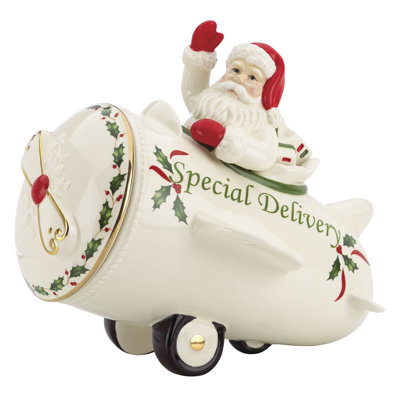 Holiday Airplane Cookie Jar