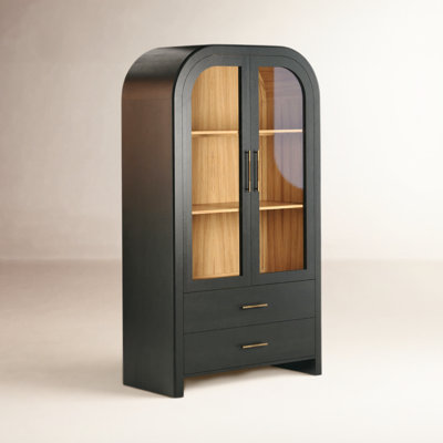 Liam Solid Wood Tall Cabinet