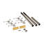 Ensemble complet de quincaillerie et de tubes sous le comptoir pour barre de 20 pieds-98800138