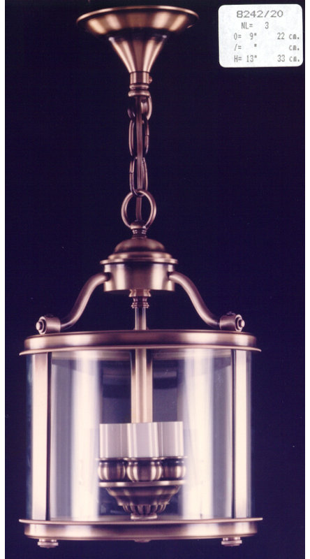 Cowie 3 - Light Lantern Pendant, Uniform Flemish