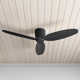 Hardy 3 - Blade Flush Mount Ceiling Fan with Remote Control