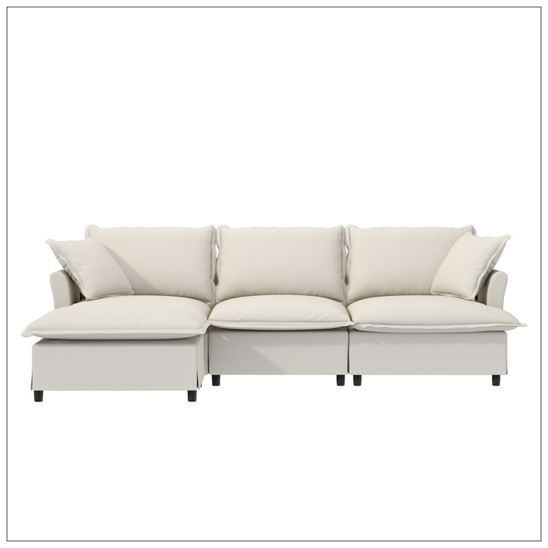 Canapé modulaire Chenille, Chenille beige