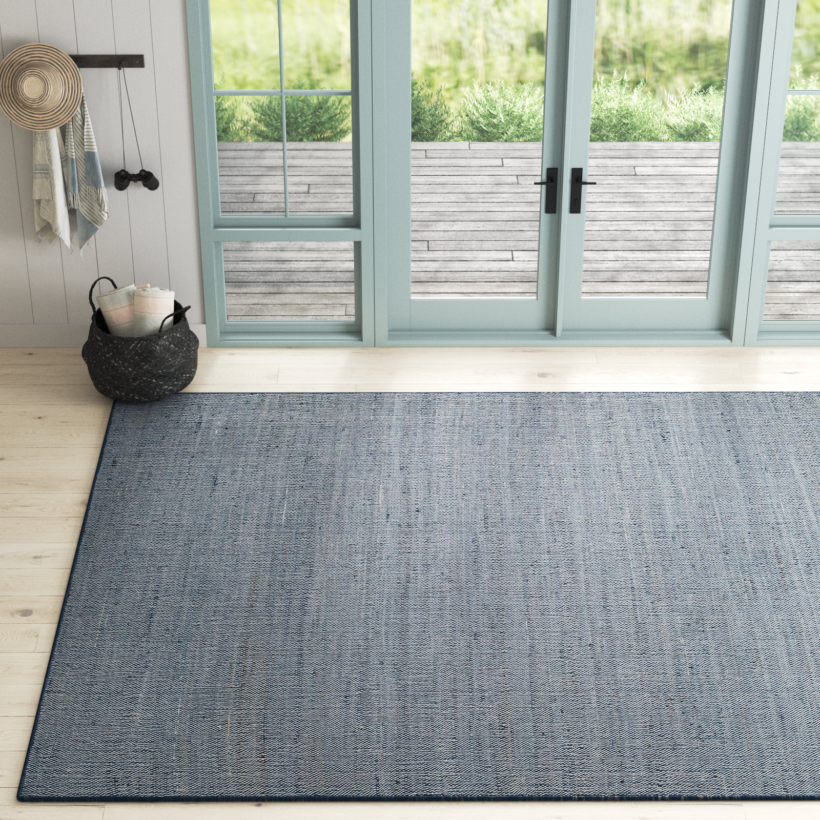 Genelda Hand-Woven Jute Rug, Rectangle 8'10" x 12'