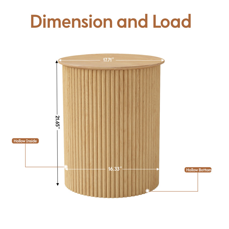 End Table Set, Natural