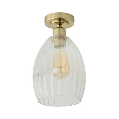 Alaynah Glass Flush Mount