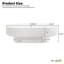 Table basse ovale moderne et cannelée 43,3 pouces Modern-129222931