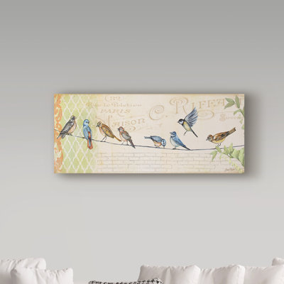 " Birds Gathered On Wire " by Jean Plout