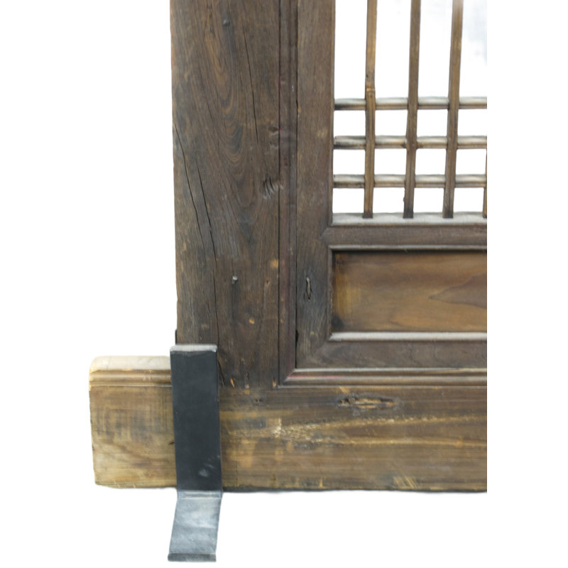 Asian Classic Stained Wood Pivot Window