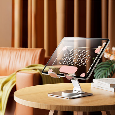 Cooling Tablet Stand - Transparent Acrylic Ipad Holder For Desk
