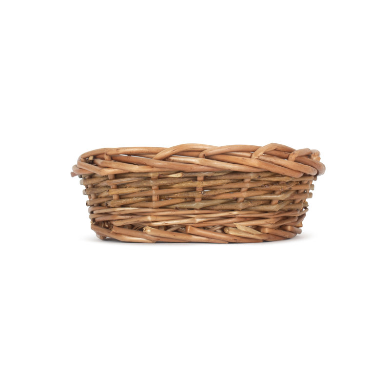 Felstead Wicker Tray Storage Basket, 7cm H x 20cm W x 20cm D
