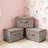 3Pack Large Storage Bins Set,Storage Baskets Pack of 3 Foldable Storage Boxes Cubes with Lids, Fabric Storage Bin Organizer Collapsible Box Containers for Nursery,Closet,Bedroom,Home-1538469825
