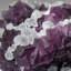 Deep Purple/White Fluorite with Quartz from De'an Mine, Wushan, De'an Co., Jiujiang, Jiangxi, China