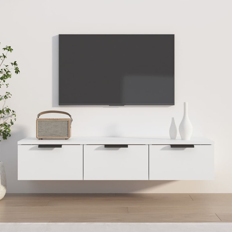 Ivenson Unfinished TV Stand, White