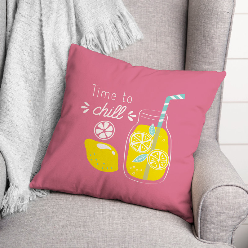  Housse et insert de coussin Time to Chill Lemonade