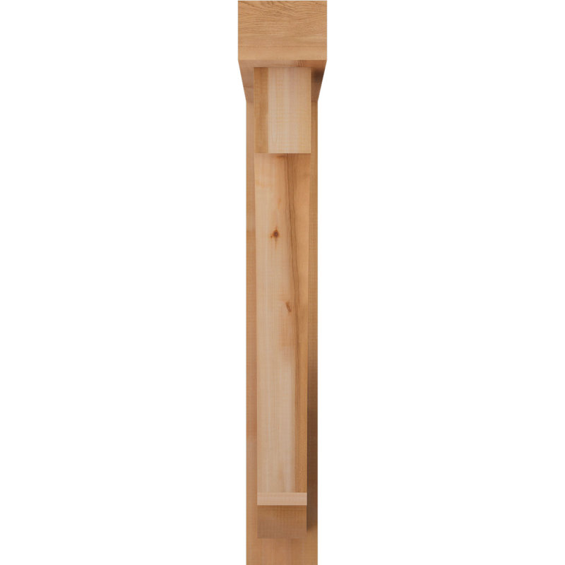 Support de bloc impérial avec entretoise décalée, 44 x 32, Cèdre rouge occidental de l 6 po (scié brut)