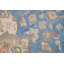 Tapis traditionnel bleu rétro 10 x 13