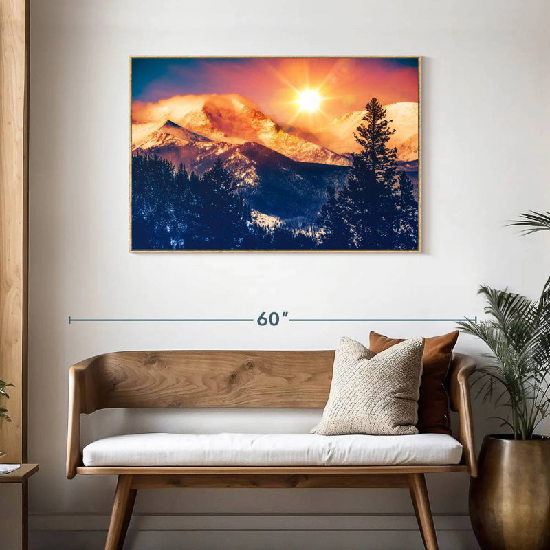 Colorado, Cadre flottant en bois naturel, 43 po x 29 po