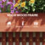 Outsunny Wall-mounted Wooden Garden Planters with Trellis-807601327