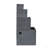 19.7X19.7X41.7" Cement 4 Tier Block Water Fountain Outdoor