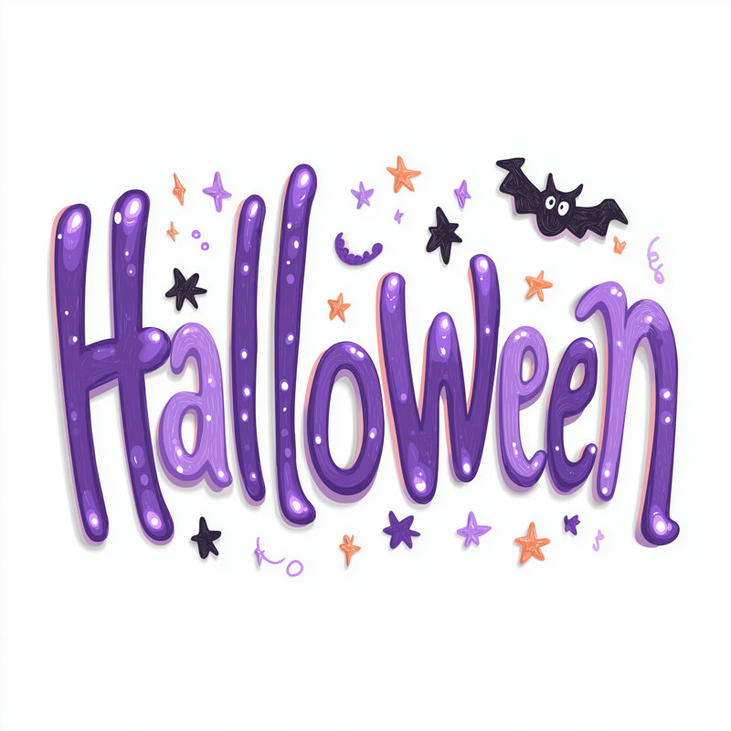 Art d'Halloween sur toile avec étoiles et chauve-souris