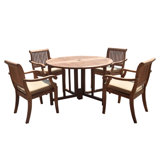 Arbor Outdoor 5 - Piece Teak Dining Set
