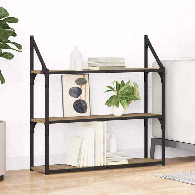 Floating Shelf, 78.5cm H x 80cm W x 21cm D, Artisan Oak