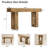 63'' Long Console Table, Farmhouse Entryway Table With Storage, Native Wood Grain Tree Scars, Wooden Rectangular Sofa Table Behind Couch For Entrance, Hallway, Living Room, Foyer