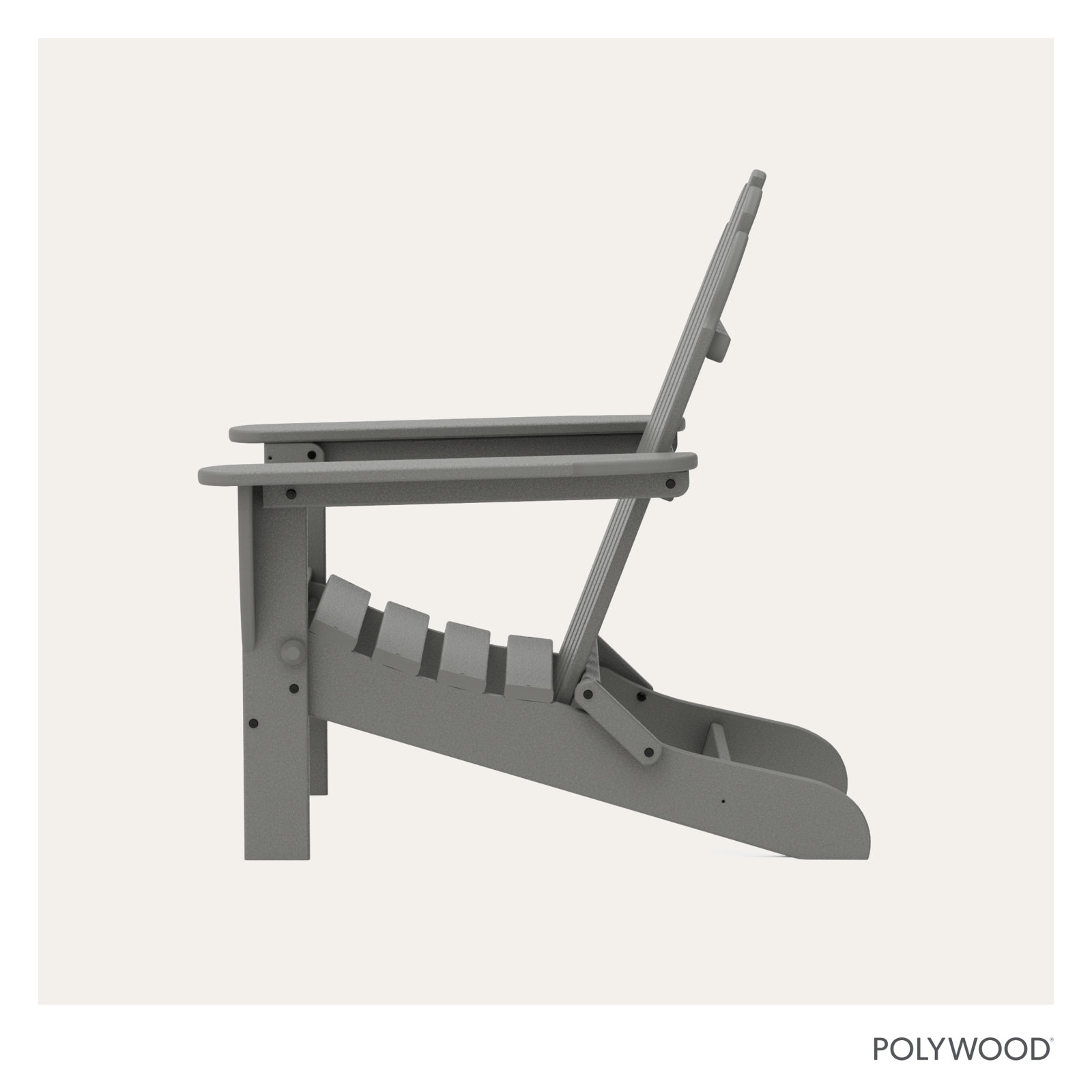 POLYWOOD® Classic Adirondack Chair, Slate Gray