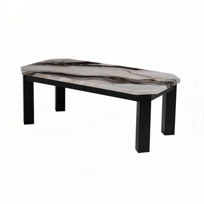 Marbled Black Coffee Table