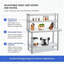Stainless Steel Work Table with Adjustable Shelf & Hooks for Restaurant, Kitchen