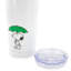 Gobelet isotherme Peanuts de 500 ml avec couvercle, blanc