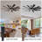 Large 12-blade Outdoor Windmill Ceiling Fan With Light And Remote, Dual-finish Blades, Ideal For Large Indoor & Outdoor Spaces Like Patio, Porch, Gazebo, Garage, Living Room-126011921-114394735-114394737