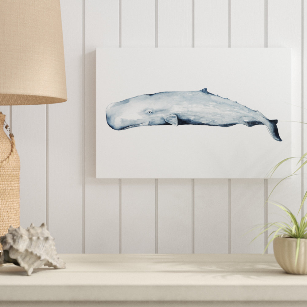 Whale Portrait II by Grace Popp - Wrapped Canvas Painting Print