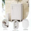 Meuble-lavabo simple 20 po avec plateau en bois manufacturé Shirou-1756506193