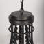 Lustre empire 6 lumières de style bougie avec accents perlés-86774439