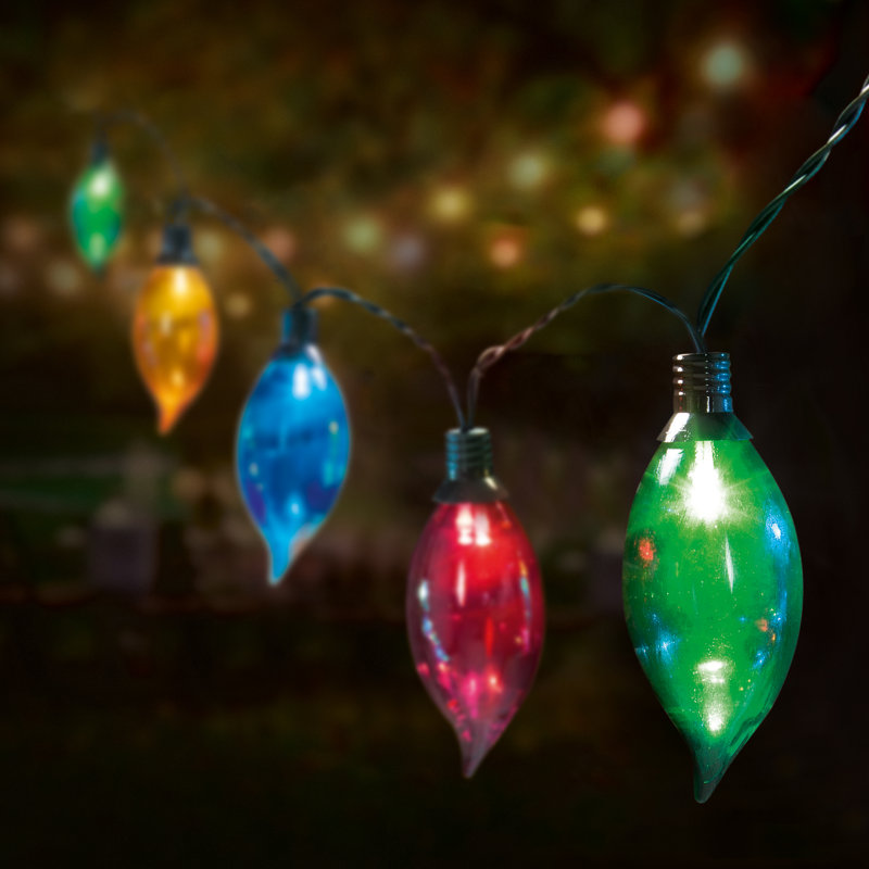 40 Multicolour Flame Shape String Lights