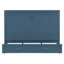 Grand lit escamotable mural avec tiroir et un ensemble de prises et de ports USB, bleu marine-131374139