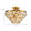 Luminaire suspendu semi-encastré en cristal Adeline