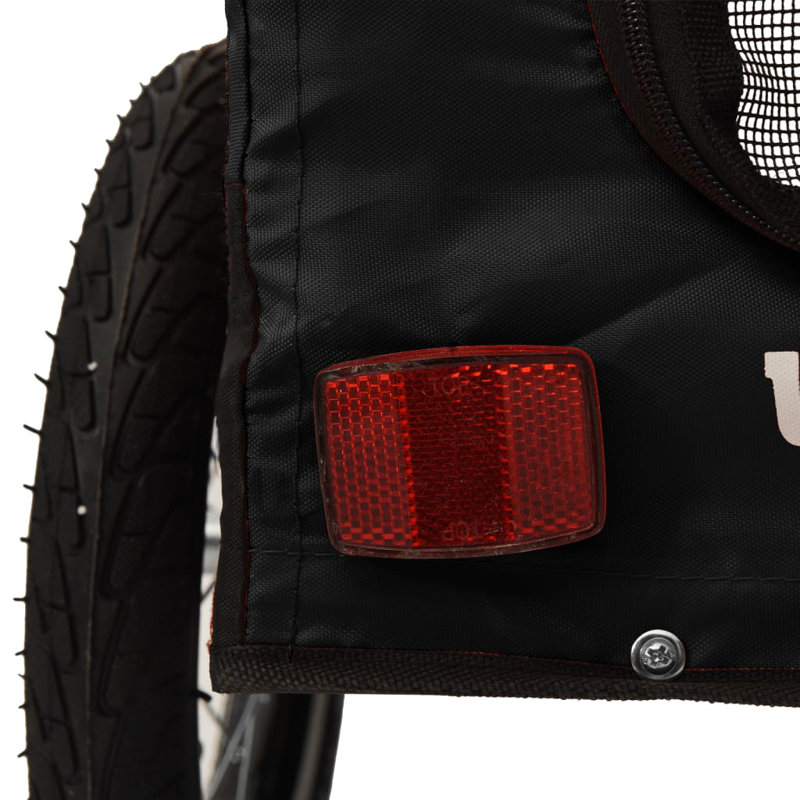 Foldable Pet Bike Trailer, Black