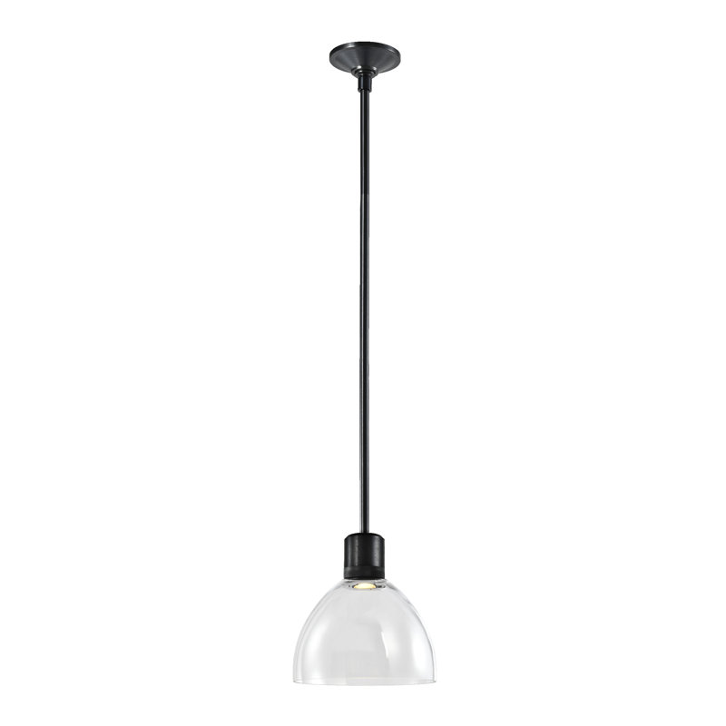 Zigrina Pendant, Satin Brushed Black