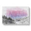 Purple Sky Over The Mountains In Abstract - Wrapped Canvas Print-55341594